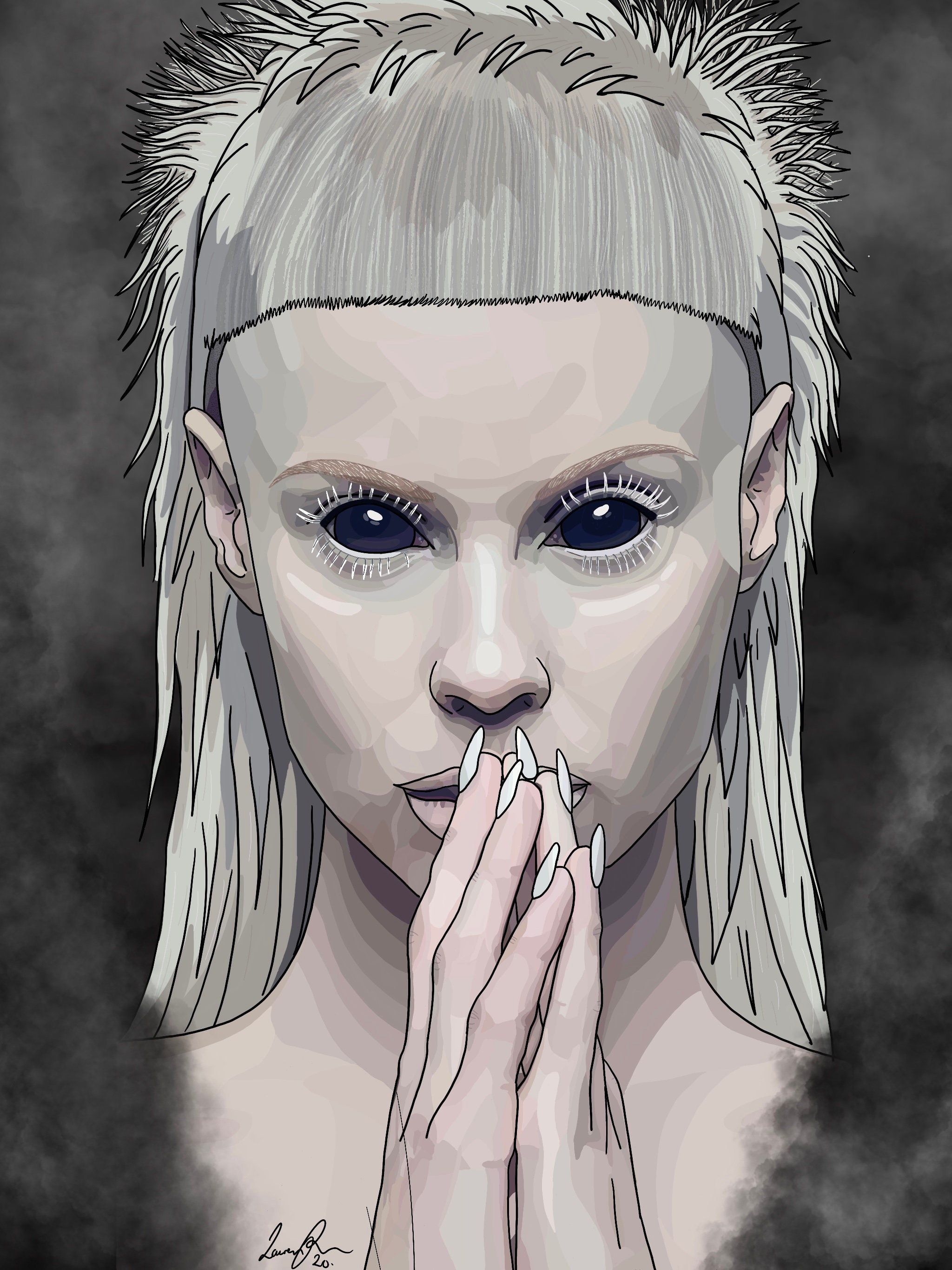 Yolandi Visser Portrait Print / Die Antwoord - Etsy, image size:2048x2732