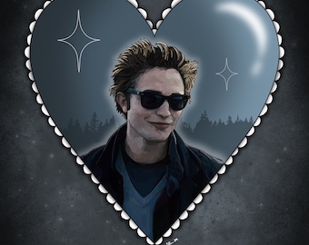 Edward Cullen Portrait Print / since I’m going to hell / this is the skin of a killer / twilight