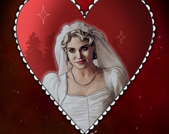 Rosalie Hale Portrait Print / twilight