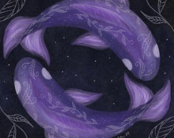 Celestial Fish Art Print