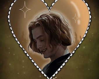 Jasper Hale Portrait Print / twilight / battle scars