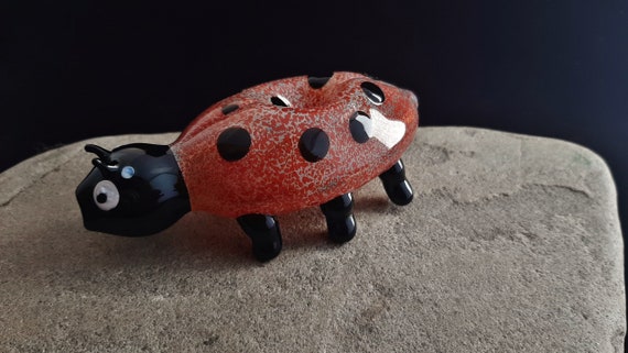 Ladybug Glass Pipe | Unique Glass Art | Functional Glass |