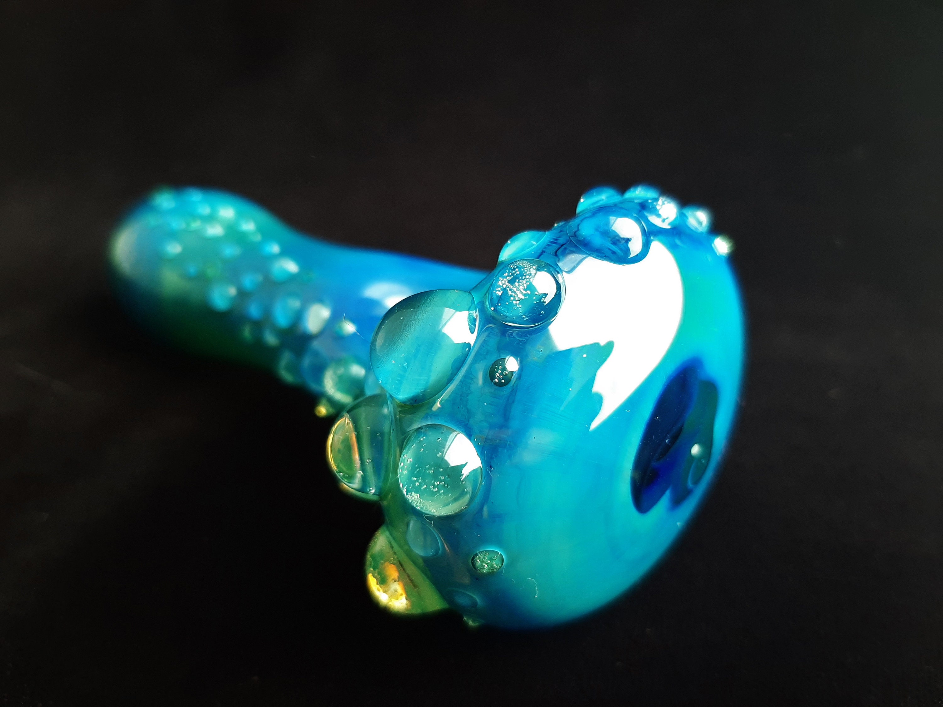 UV Glow Glass Pipe Color Changing Pipe Unique Gift Quick Etsy