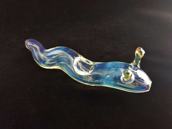 Glass Slug Pipe | Color Changing | Unique Glass Art |