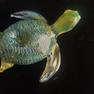 Farbwechsel Glas Sea Turtle Pfeife | Einzigartige Glaskunst Tabakpfeife | Kostenloser Priority-Versand |