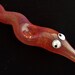 Glass Magic Worm Pipe (Red Version) | Color Changing | Unique Glass Art | Fast & Free Shipping 