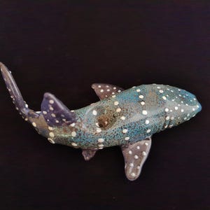 Glass Whale Shark Pipe | Color Changing | Unique Glass Art | Quick Shipping