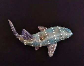 Glass Whale Shark Pipe | Color Changing | Unique Glass Art | Quick Shipping