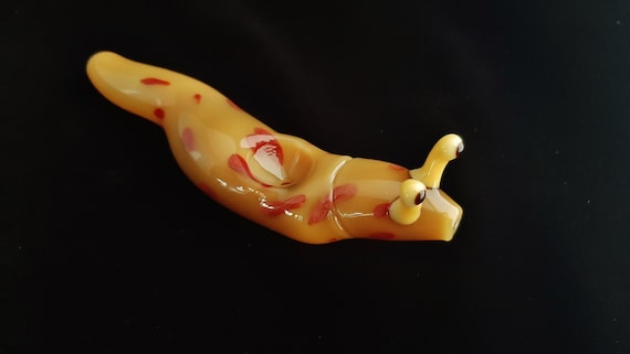 Glass Banana Slug Pipe | Unique Glass Art | Immediate Shipping