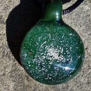 Memorial Pendant Cremation Jewelry Pet Memorial Necklace Deep Green Version image 3