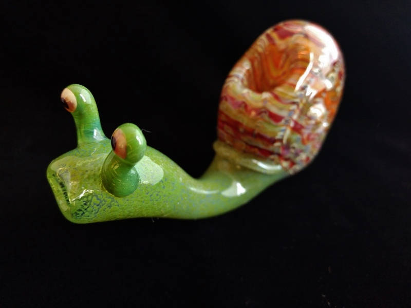 Full Colored Glass Snail Pipe