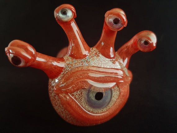 Glass Beholder Pipe | Glass Eye | Color Changing Glass | Unique Functional Art | Fast Shipping
