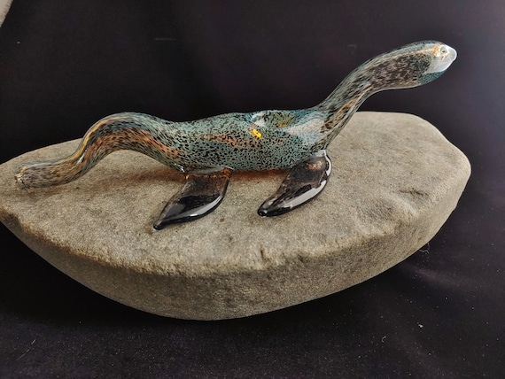 Glass Nessie / Loch Ness Pipe | Color Changing | Unique Glass Art | Free & Fast Shipping