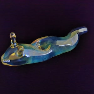 XL Glas Slug Pfeife | Farbwechsel | Einzigartige Glaskunst