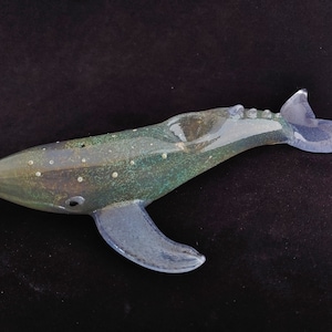 Glass Grey Whale Pipe | Color Changing | Unique Glass Art | Quick Shipping