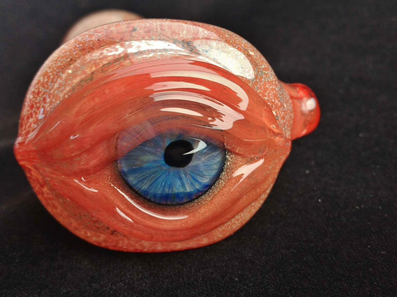 Detailed Glass Eye Pipe Color Changing Unique Glass Bowl Fast