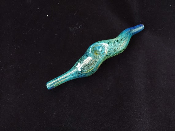 Glass Magic Worm Pipe (Black Version)| Color Changing | Unique Glass Art | Fast & Free Shipping