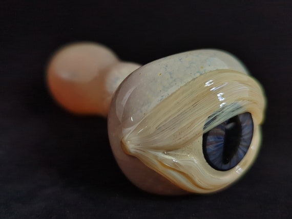 Detailed Glass Dragon Eye Pipe | Color Changing | Unique Glass Bowl | Quick Shipping |