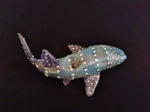Glass Whale Shark Pipe | Color Changing | Unique Glass Art | Quick Shipping