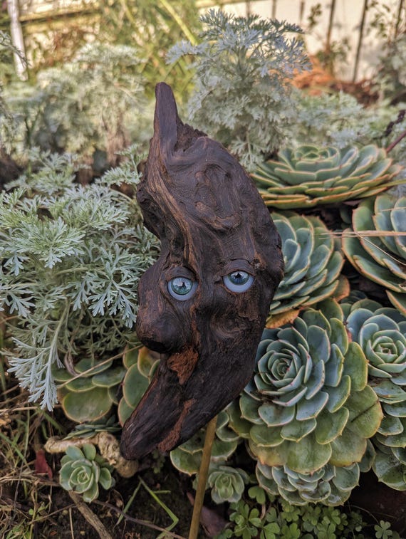 Handmade Garden/Houseplant Forest Spirit Sculpture