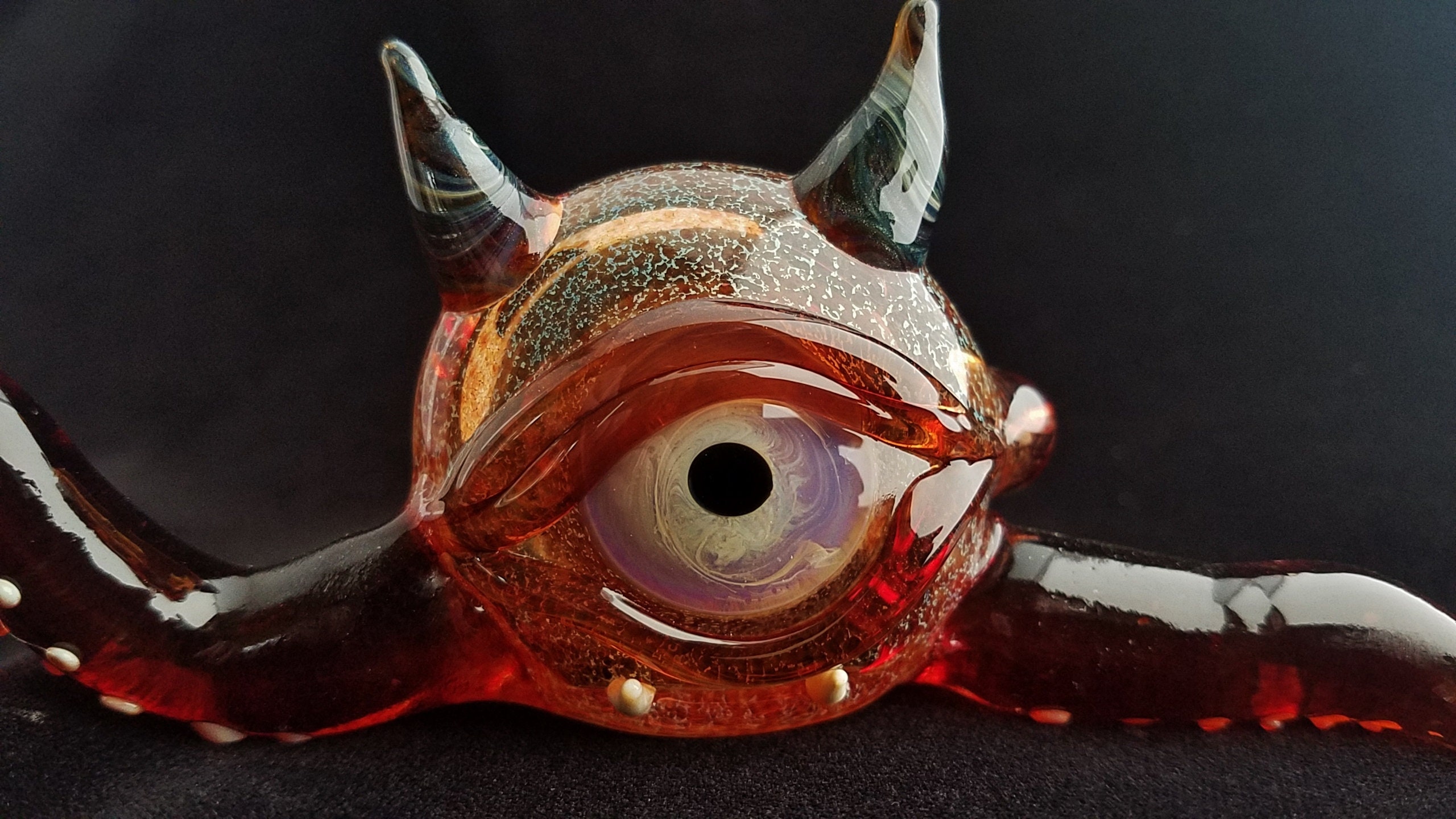 Glass Monster Pipe Color Changing Fast Shipping Unique Glass Art