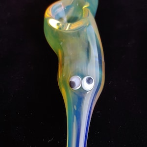 Glass Magic Worm (Fumed Version) | Unique Functional Glass Art | Fast & Free Shipping