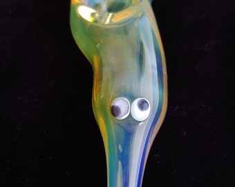 Glass Magic Worm (Fumed Version) | Unique Functional Glass Art | Fast & Free Shipping