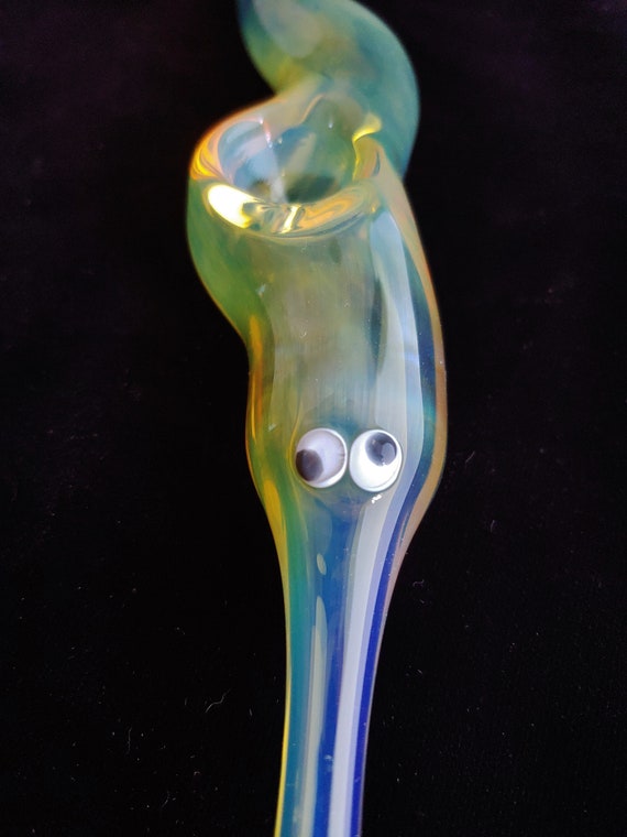 Glass Magic Worm (Fumed Version) | Unique Functional Glass Art | Fast & Free Shipping