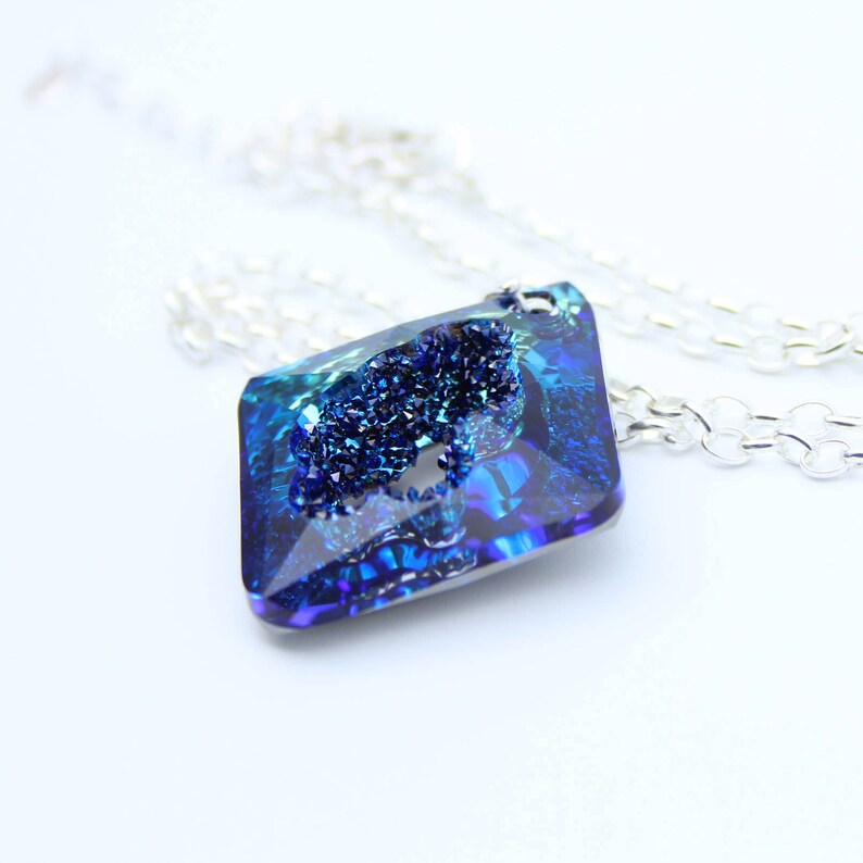 Valentines Gift For Her Swarovski Growing Crystal Pendant Image 0