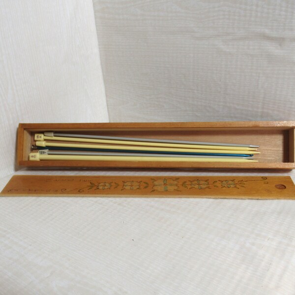 Wooden Knitting Needles Etsy