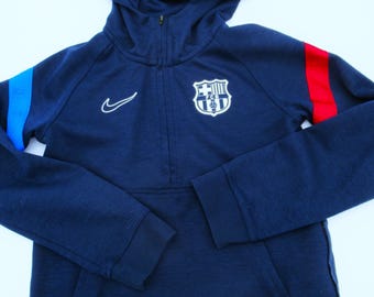 Barca Barcelona Hoodie Nike Junior Size M Soccer Barça Sports Fan
