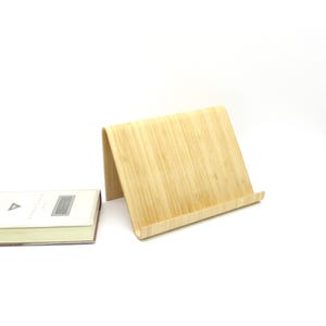 IKEA Book Tablet Holder Stand Bent Bamboo Wood