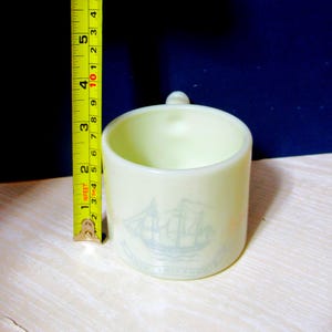 Old Spice Shaving Cup Mug Ship Friendship Vintage Three Ribs Inside