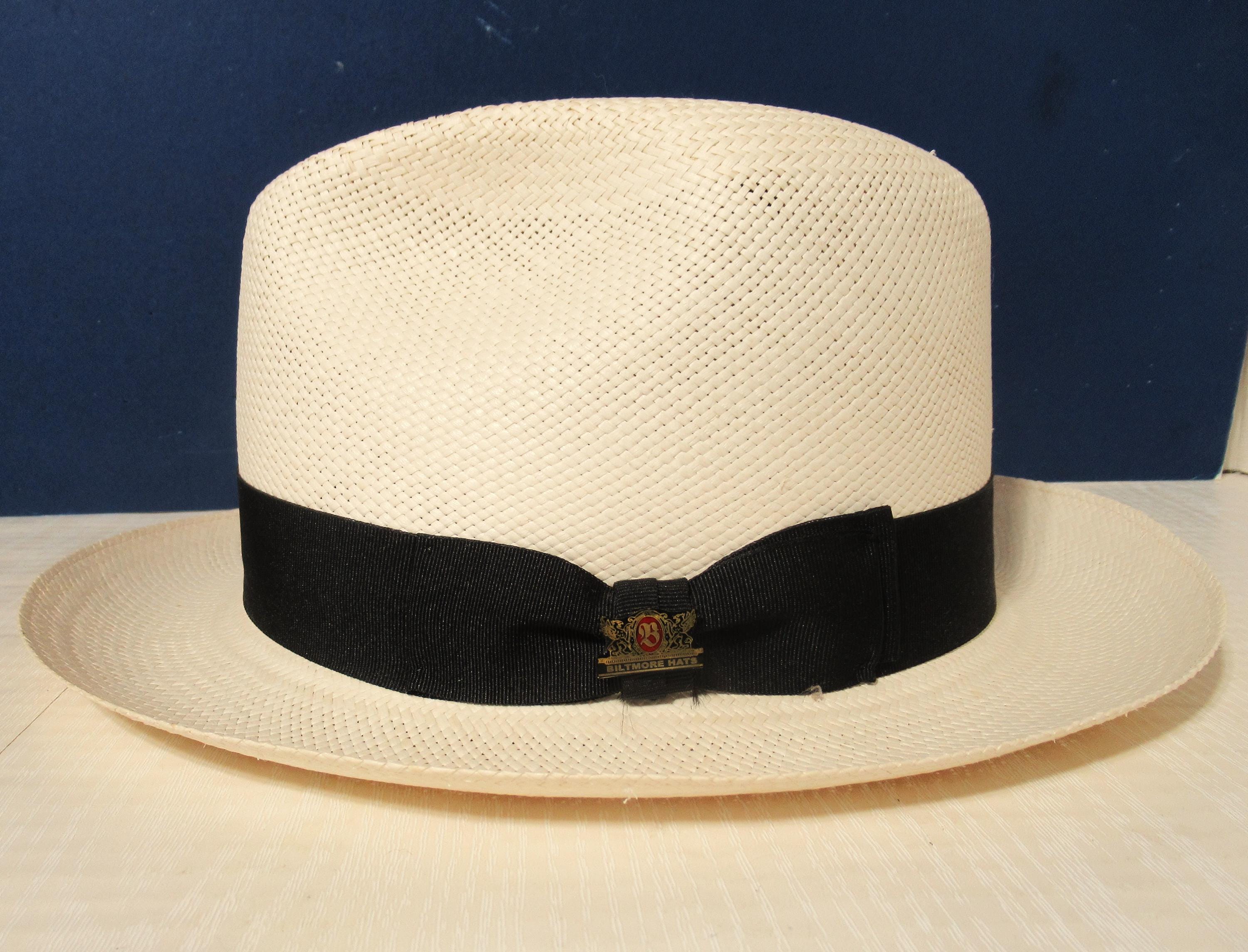 Panama Havana Genuine Biltmore Hats Bleached Straw Size 7 1  display picture 1