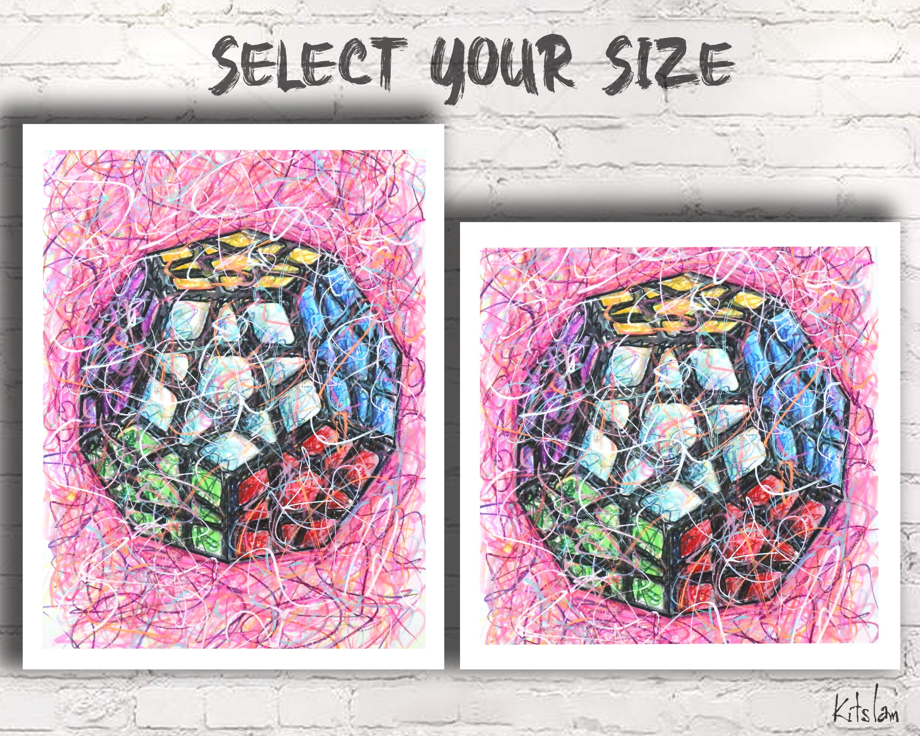 MEGAMINX Rubik's Cube Rubik's Cube Art Puzzle | Etsy Canada