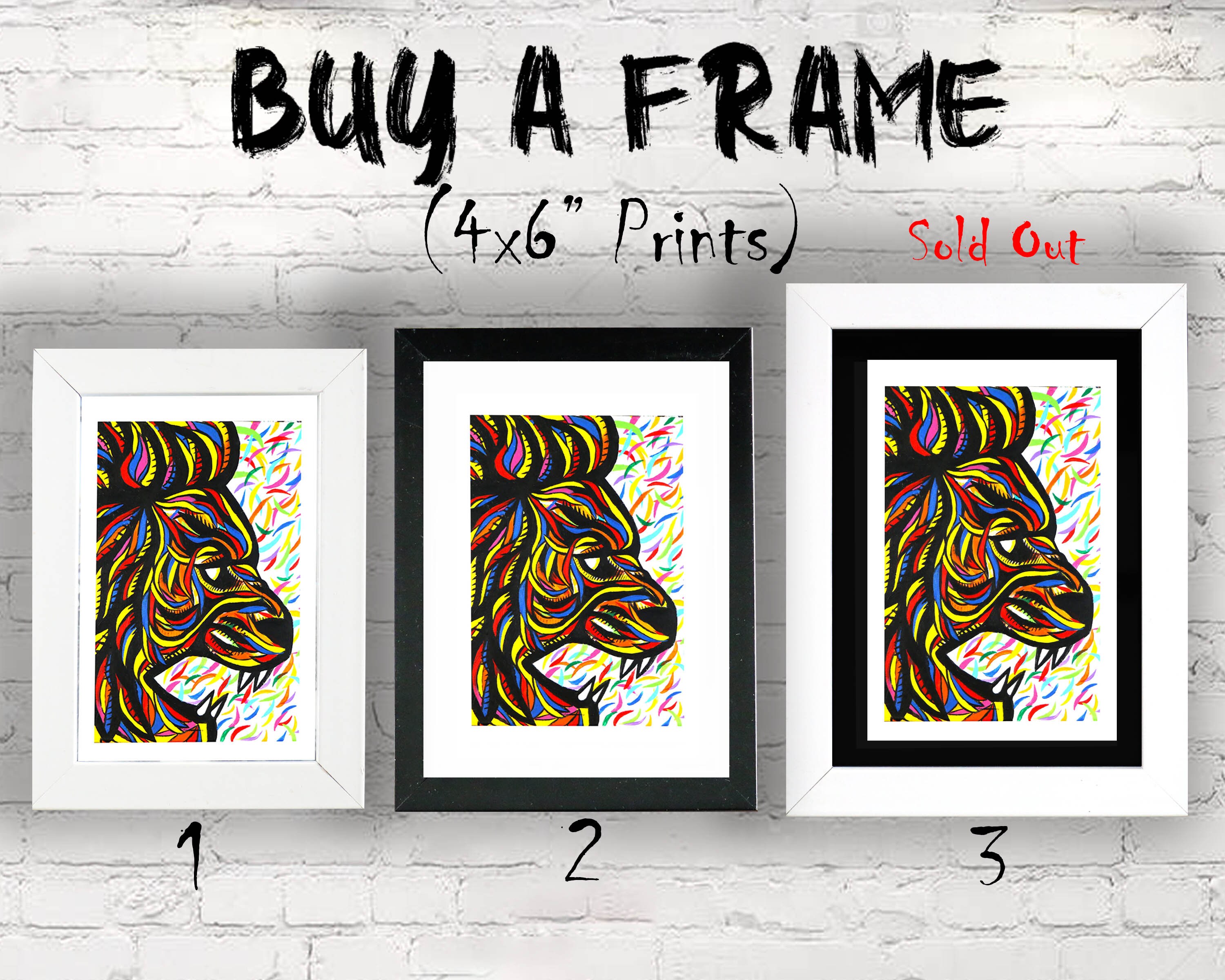 Frames for Art Prints 3 Different Sizes 4x6 Etsy UK