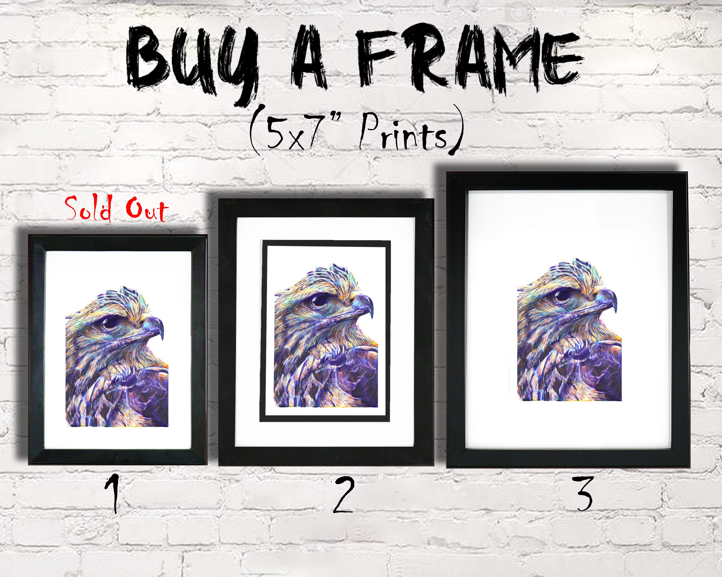 Frames for Art Prints 3 Different Sizes 4x6 Etsy UK