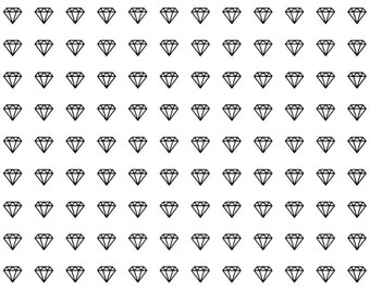 Mini/Regular Black Diamond Stickers | Planner Stickers