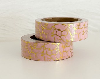 Pink Gold Foil Washi Tape