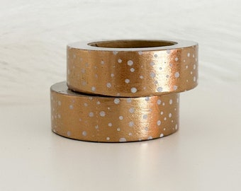 Rose Gold Foil Confetti Washi Tape