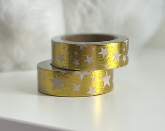 Gold Foil Star Washi Tape