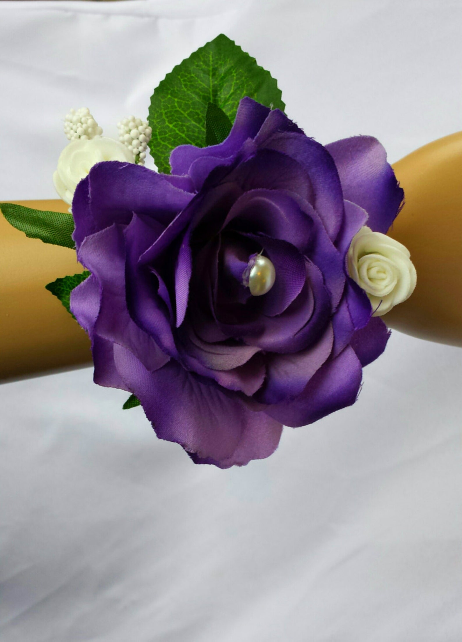 Purple Corsages Lavender Corsage Purple Wrist Corsage Lavender Etsy
