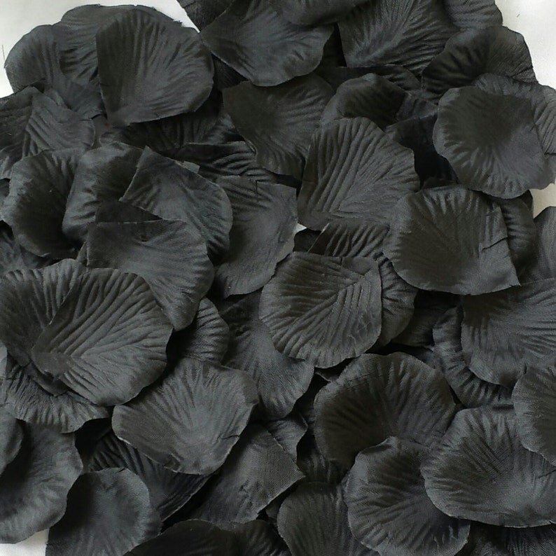 500pcs Black Petals Black Rose Petals Black Wedding Petals Etsy