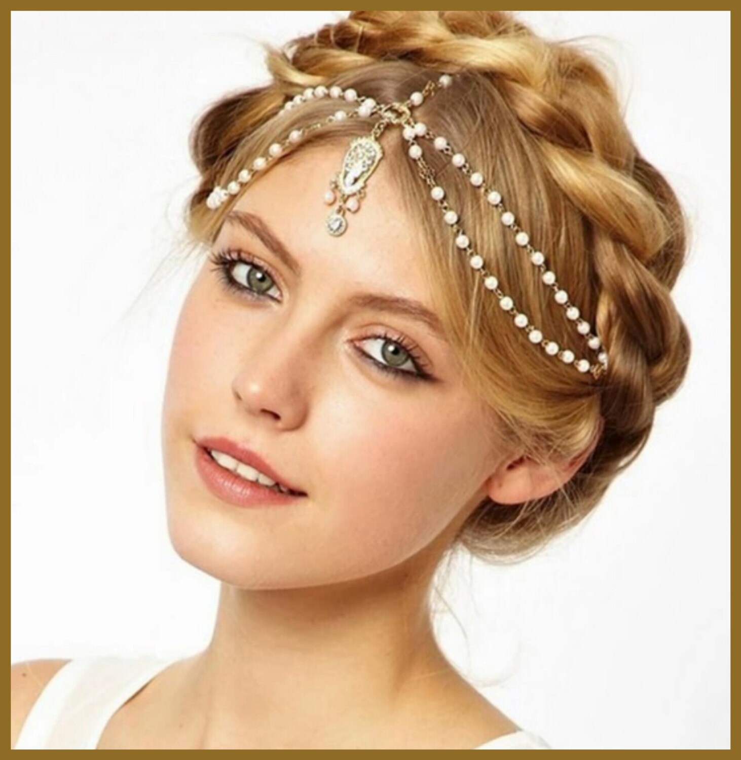 Hair chain hair jewelry hairband hairwear wedding jewelry Etsy