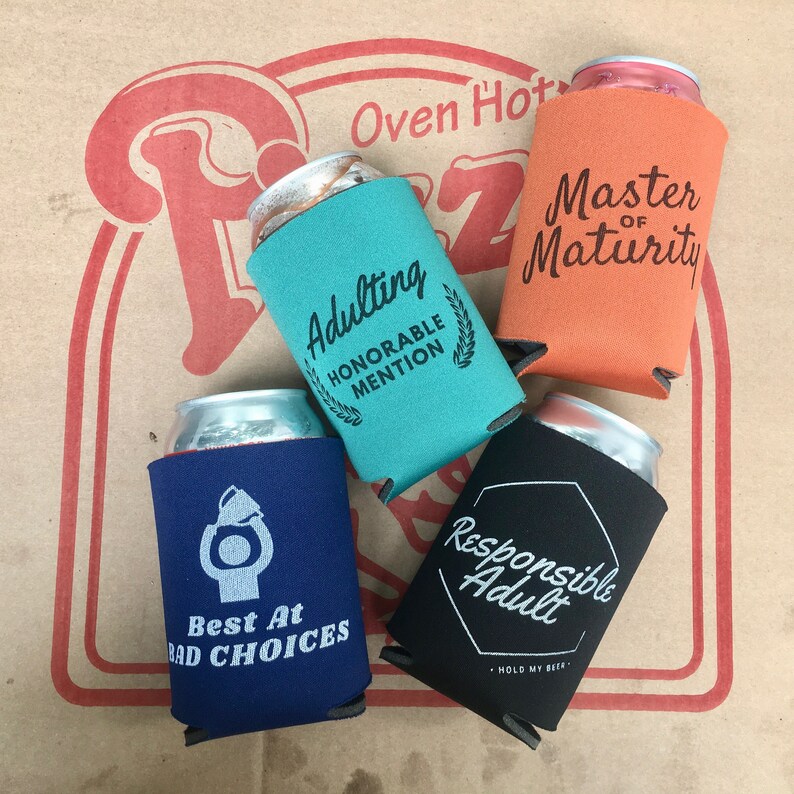 Best At Bad Choices Can Coolers Funny Gift Koozie Adult Etsy