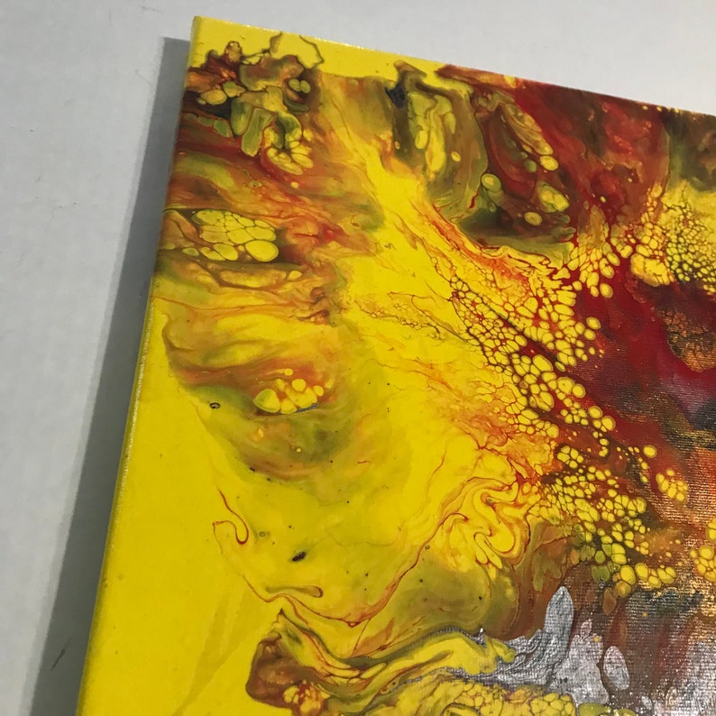 Liquid Wall Decor Dutch Acrylic Fluid Pour Art With Cells Etsy