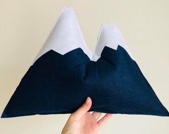 Mountain Pillow,Mountain Cushion, Mountain Decor, Mountain Toys, Mountain Baby Room Decor, Mountain Kids Room Decor, Mountain Nursery Decor