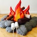 see more listings in the felt campfire set section