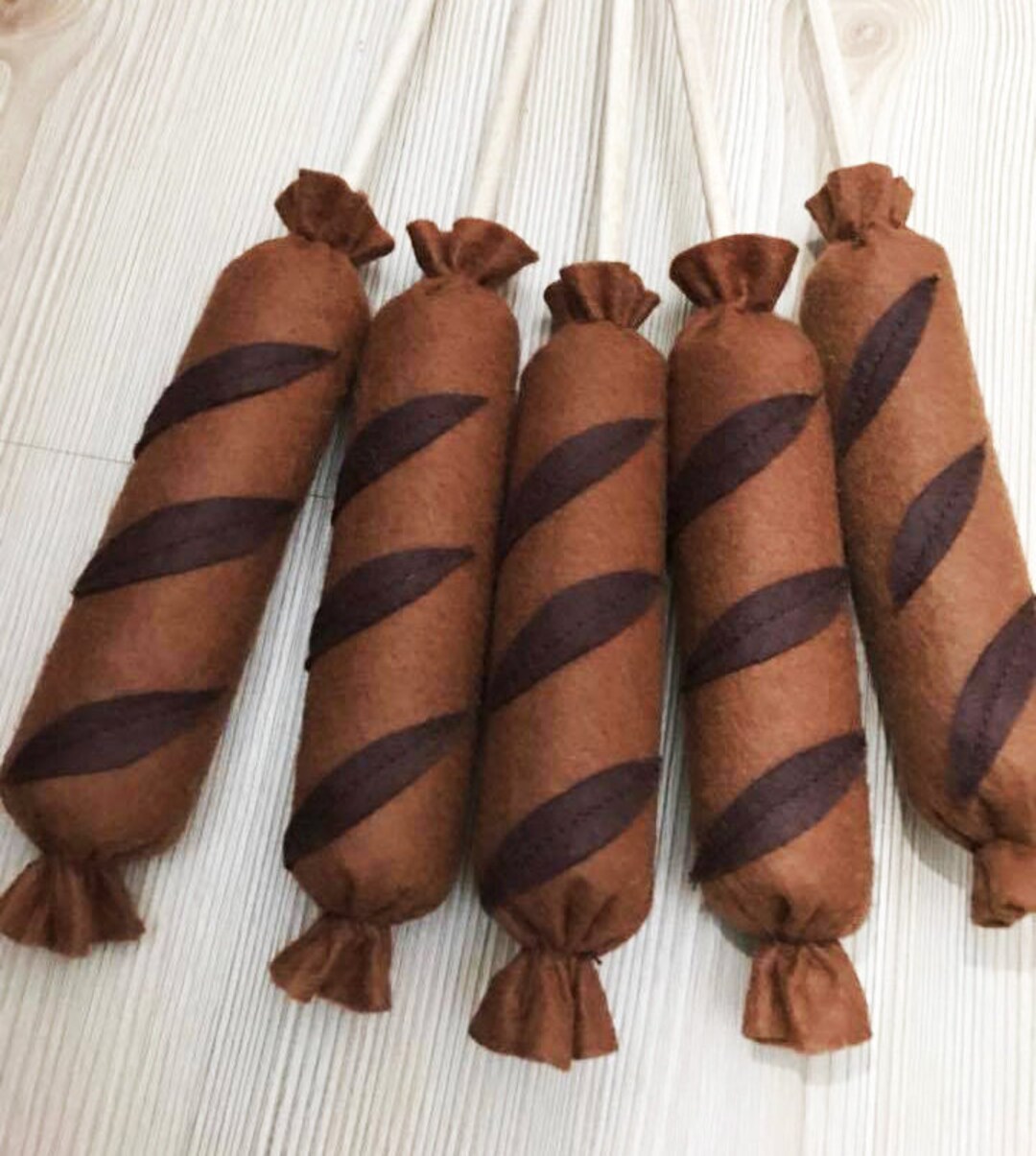 Felt Hot Dog Hot Dog Toysstick Hot Dogfelt Camping.kids Etsy