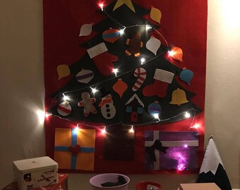 felt christmas tree,kid's christmas tree,christmas decor,christmas activity
